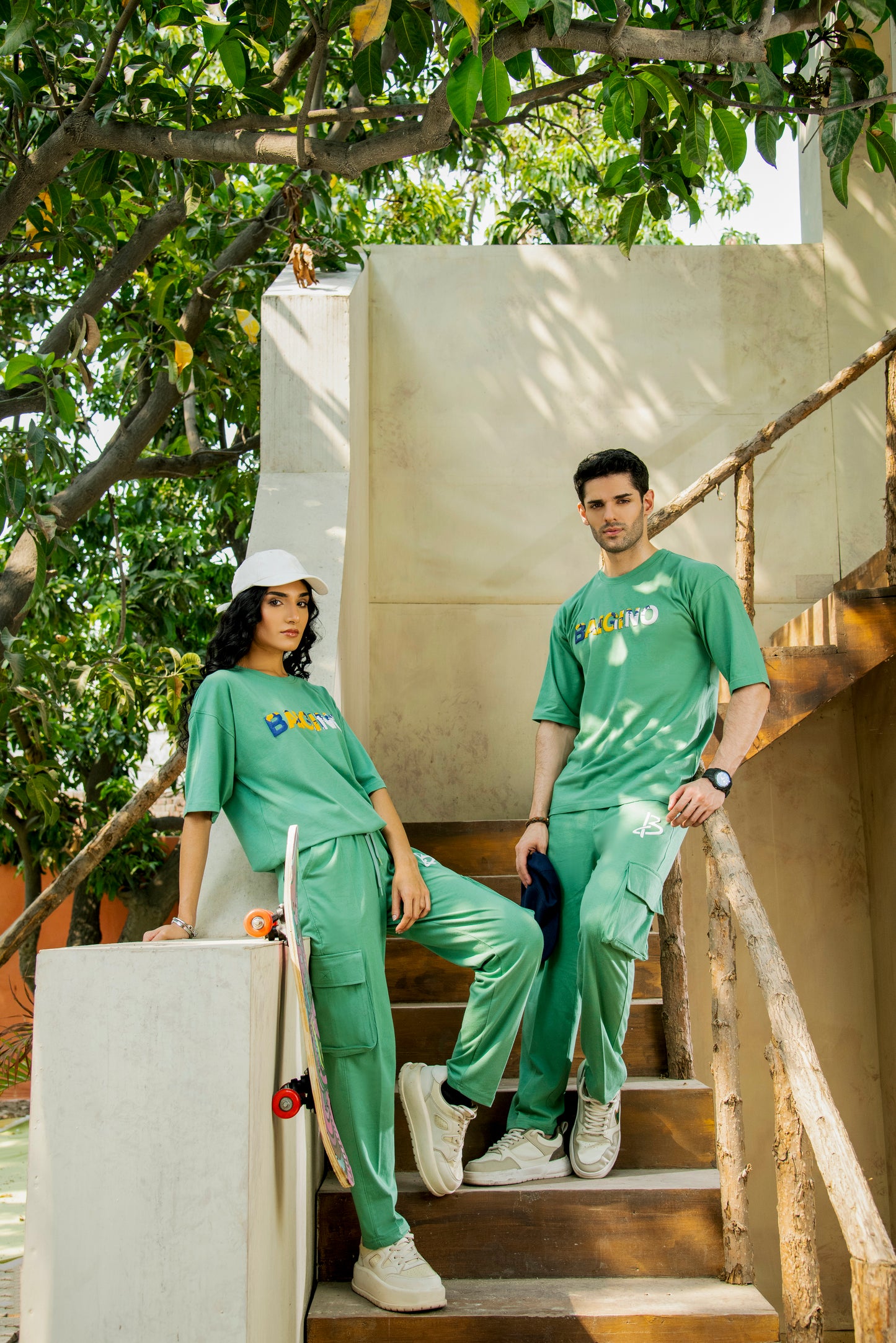 Deep Grass Green, Pure Cotton Co-ord Set - F