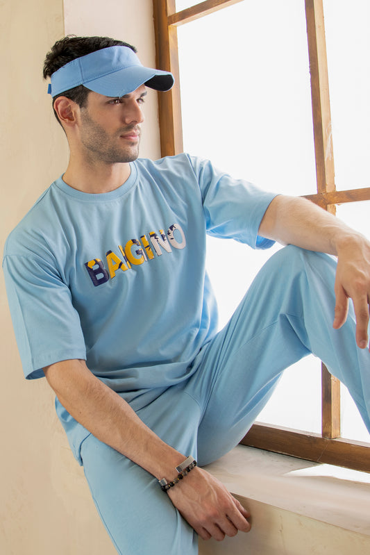 Airy Sky Blue, Pure Cotton Co-ord Set