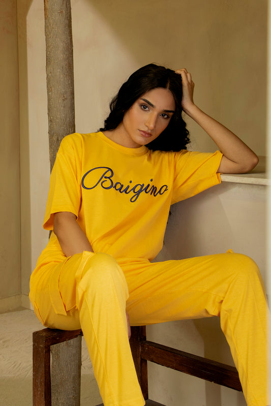 Marigold, Pure Cotton Co-ord Set - F