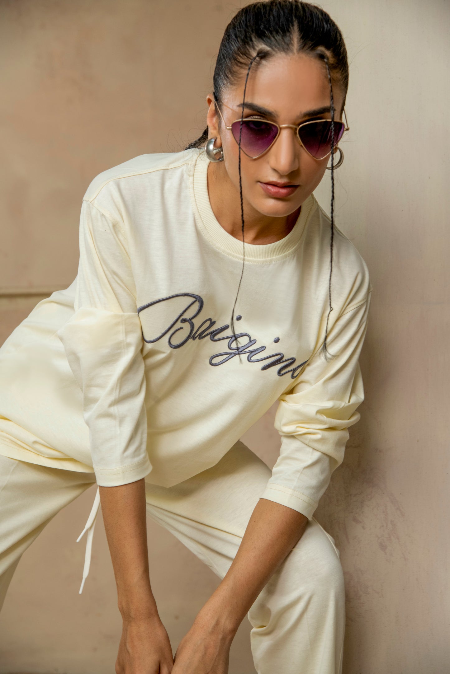 Sweet Corn, Pure Cotton Full Sleeves Co-ord Set - F