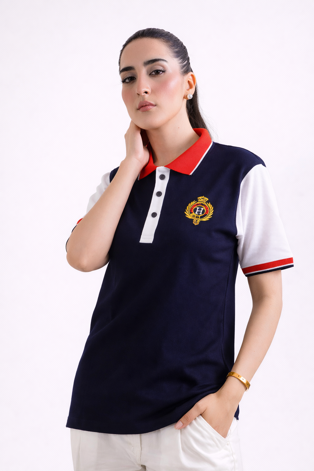 HACKT Navy Blue Polo Shirt - F