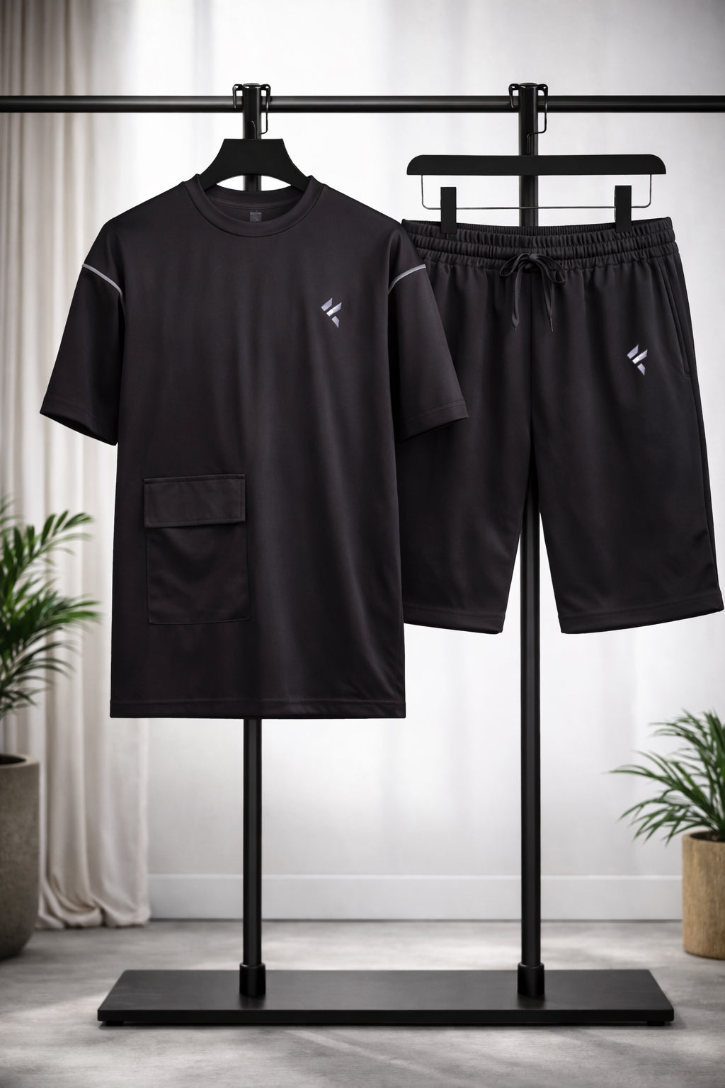 KF Black Shorts Dri-Fit Tracksuit - F