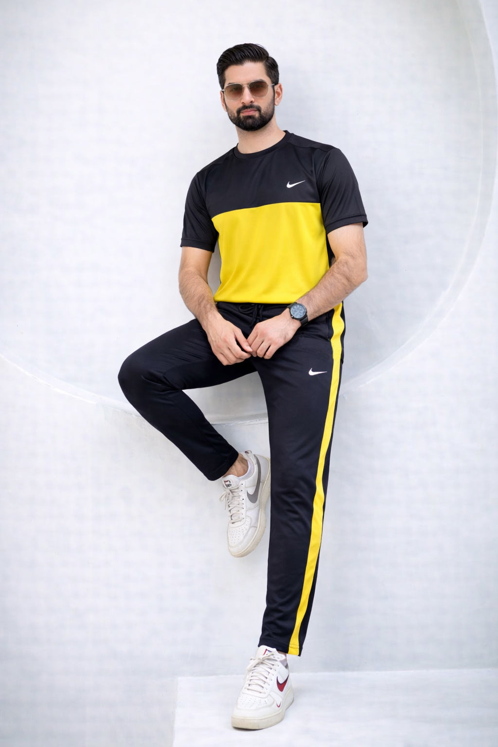 NIK Black & Yellow Dri-Fit Tracksuit