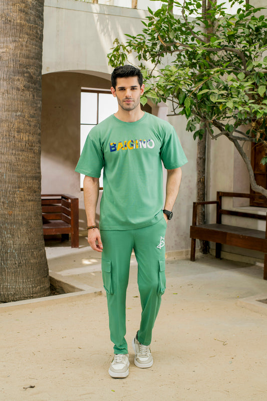 Deep Grass Green, 100% Cotton Co-ord Set