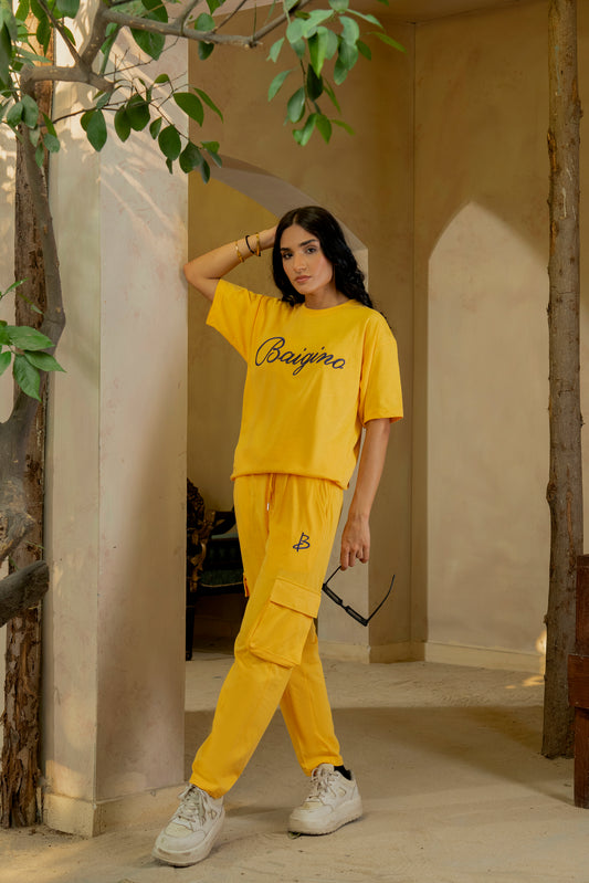 Marigold, 100% Cotton Co-ord Set - F