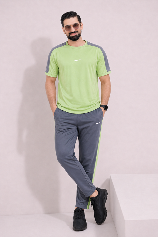 Nik Pastel Lime and Gray  Dri-Fit Tracksuit