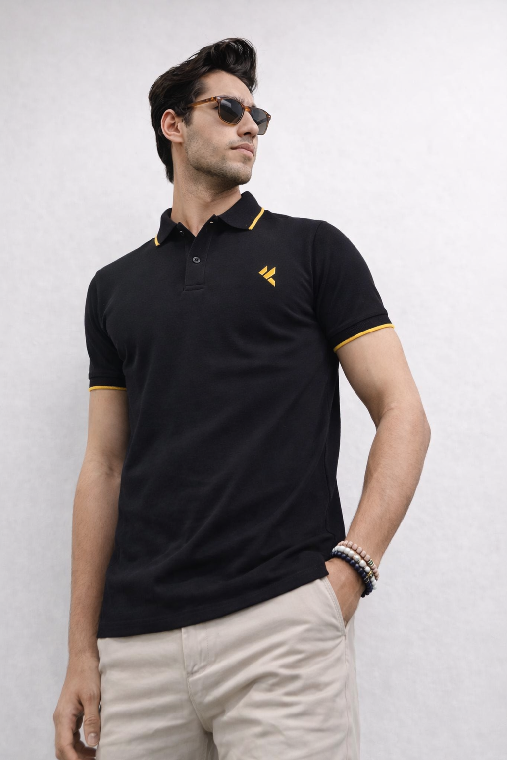 KF Black Polo Shirt