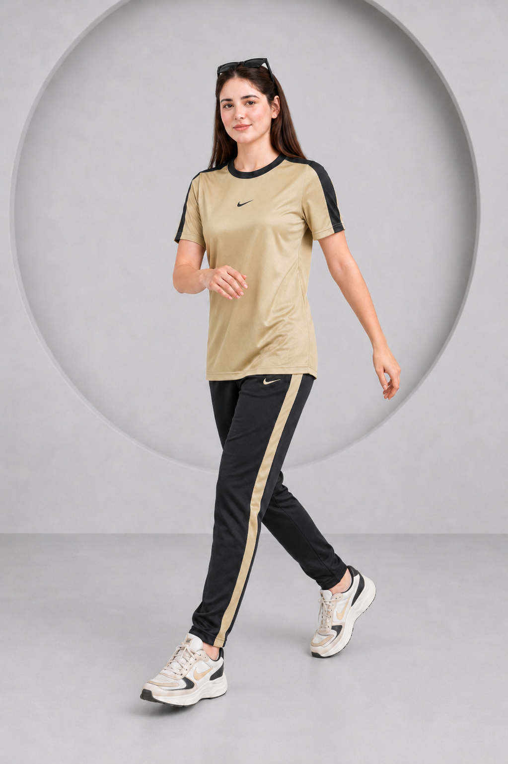 Nik Tan and Black Ultra Soft Dri-Fit Tracksuit - F