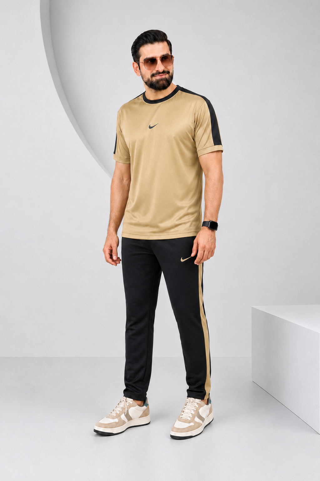 Nik Tan and Black Ultra Soft Dri-Fit Tracksuit
