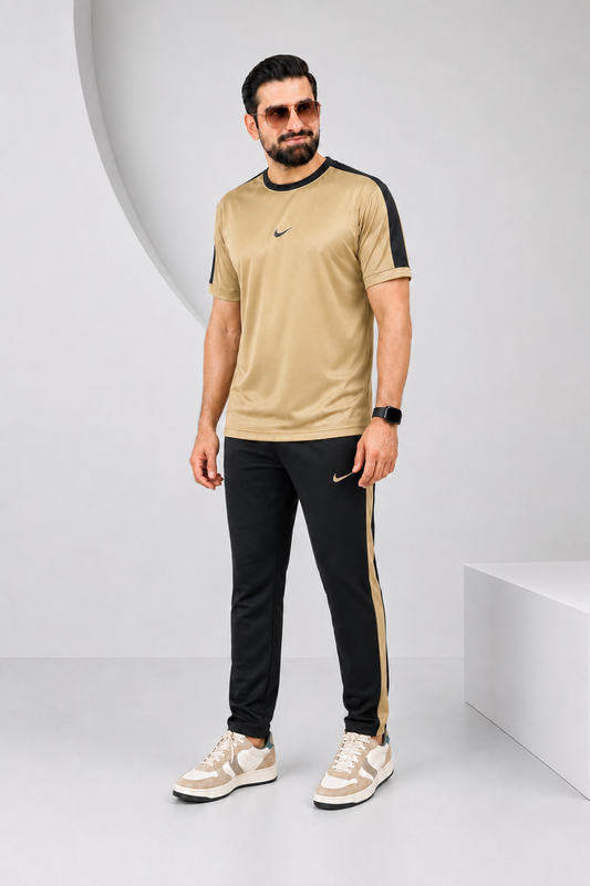 Nik Tan and Black Ultra Soft Dri-Fit Tracksuit