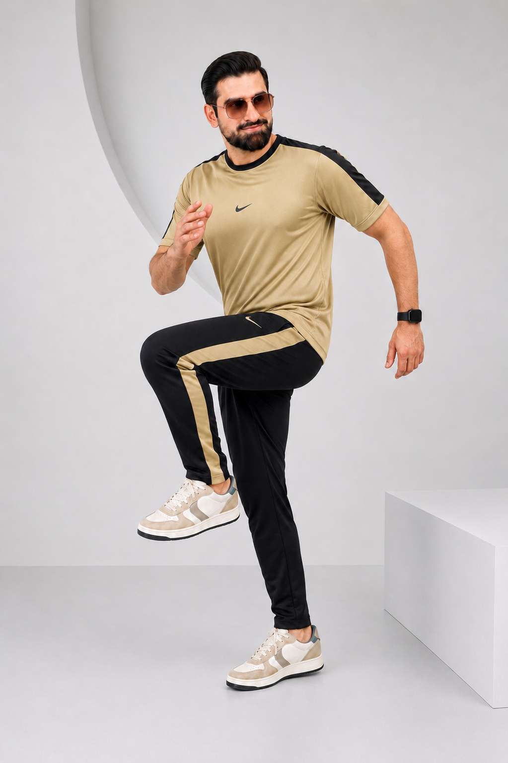 Nik Tan and Black Ultra Soft Dri-Fit Tracksuit