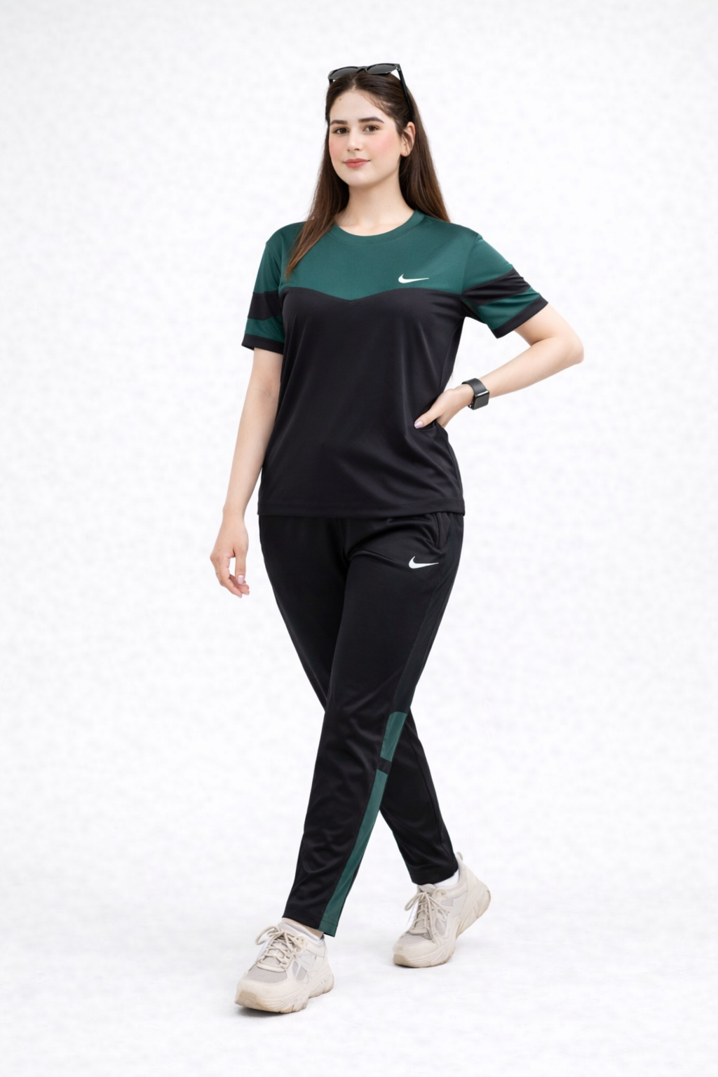 Nik Green & Black Ultra Soft Dri-Fit Tracksuit - F