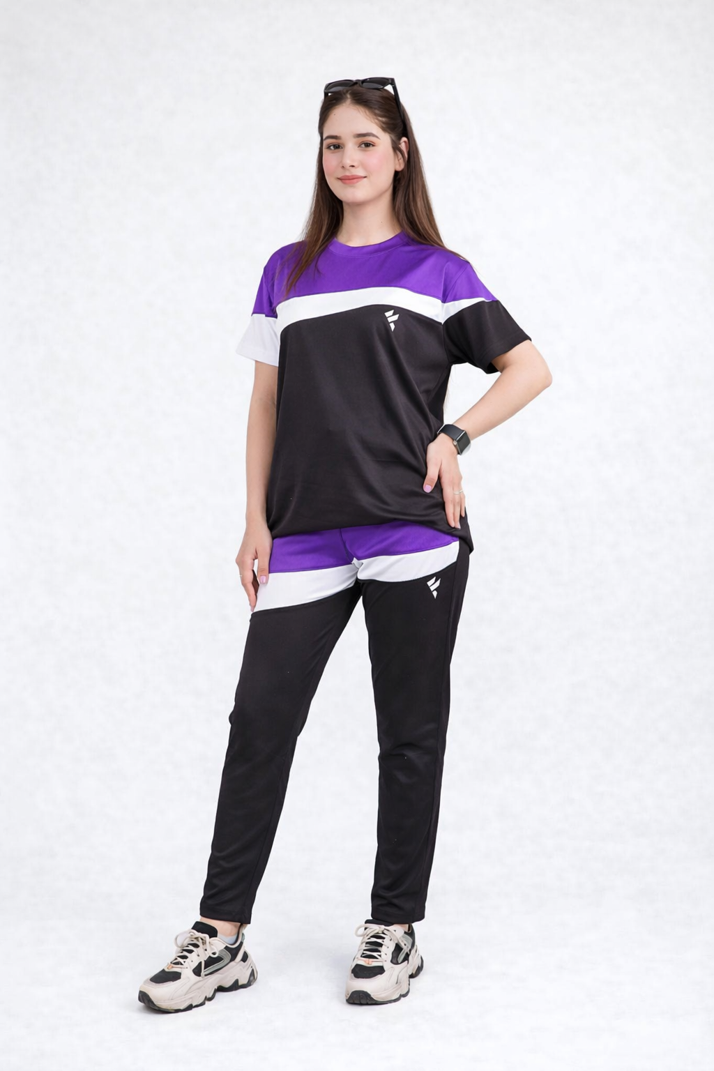 KF Purple White & Black Dri-Fit Tracksuit - F