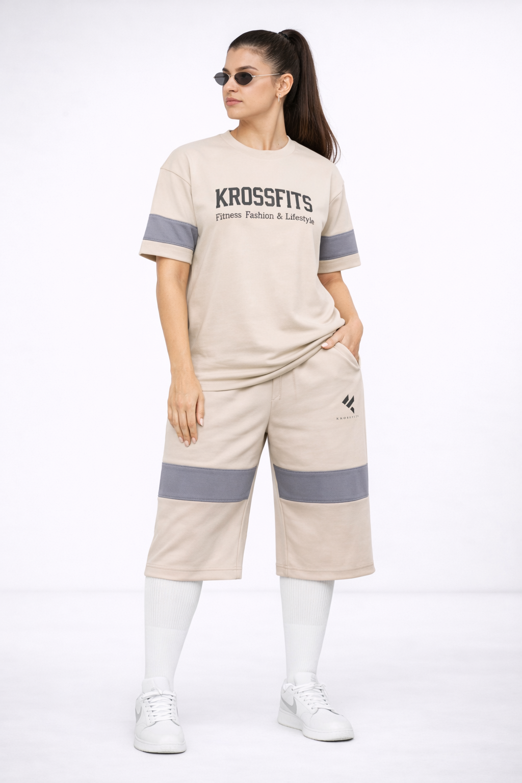 KF skin beige Shorts Dri-Fit Tracksuit - F