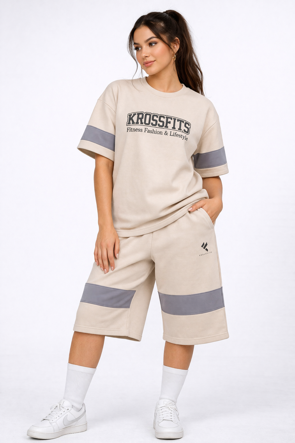 KF skin beige Shorts Dri-Fit Tracksuit - F