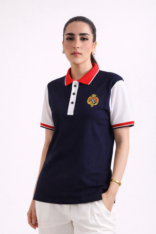 HACKT Navy Blue Polo Shirt - F