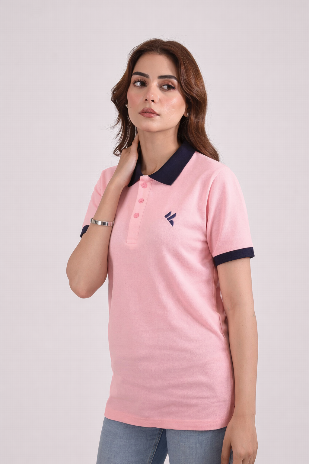 KF Light Pink Polo Shirt - F