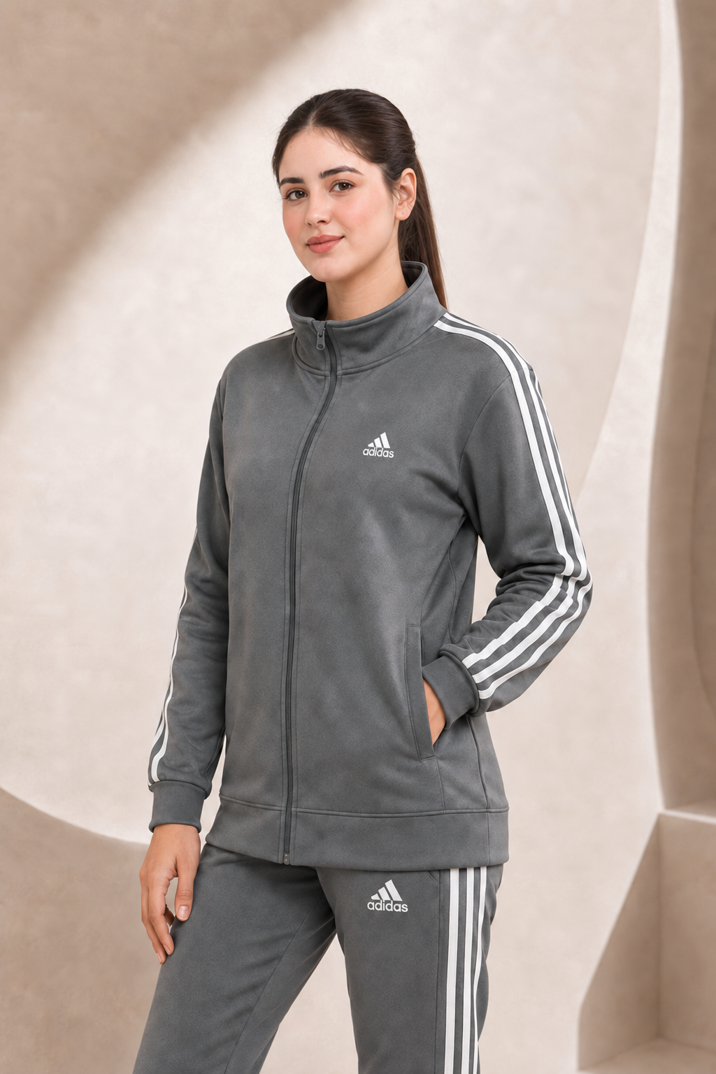 ADI Gray Full Sleeves Winter Tracksuit - F — product detail