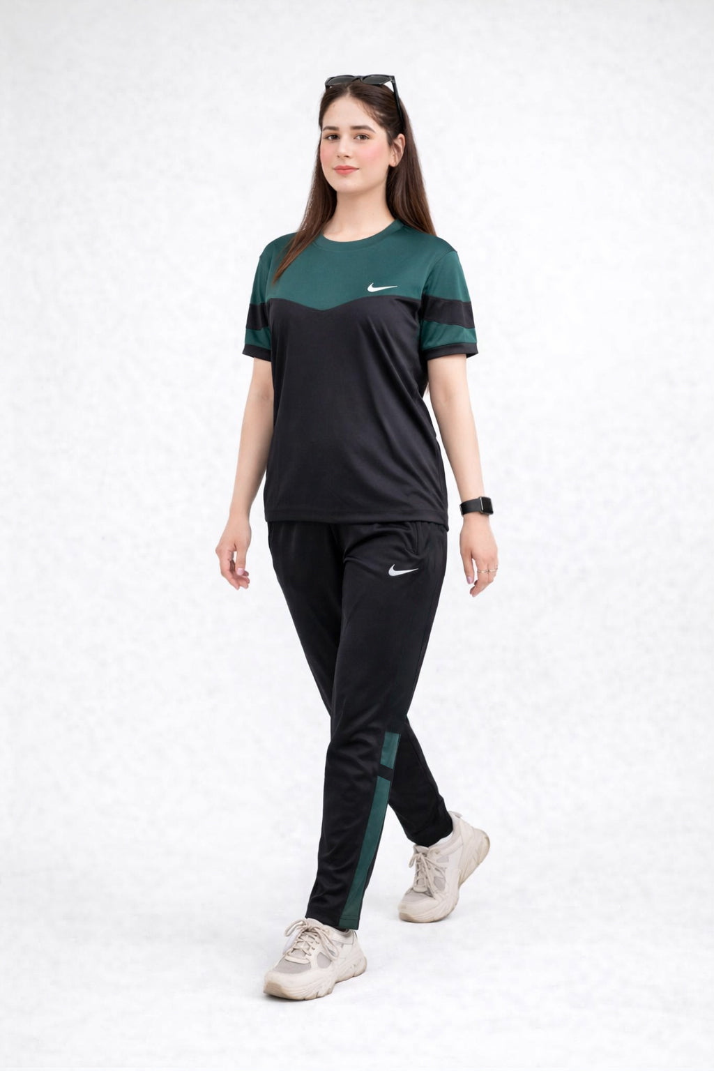 Nik Green & Black Ultra Soft Dri-Fit Tracksuit - F