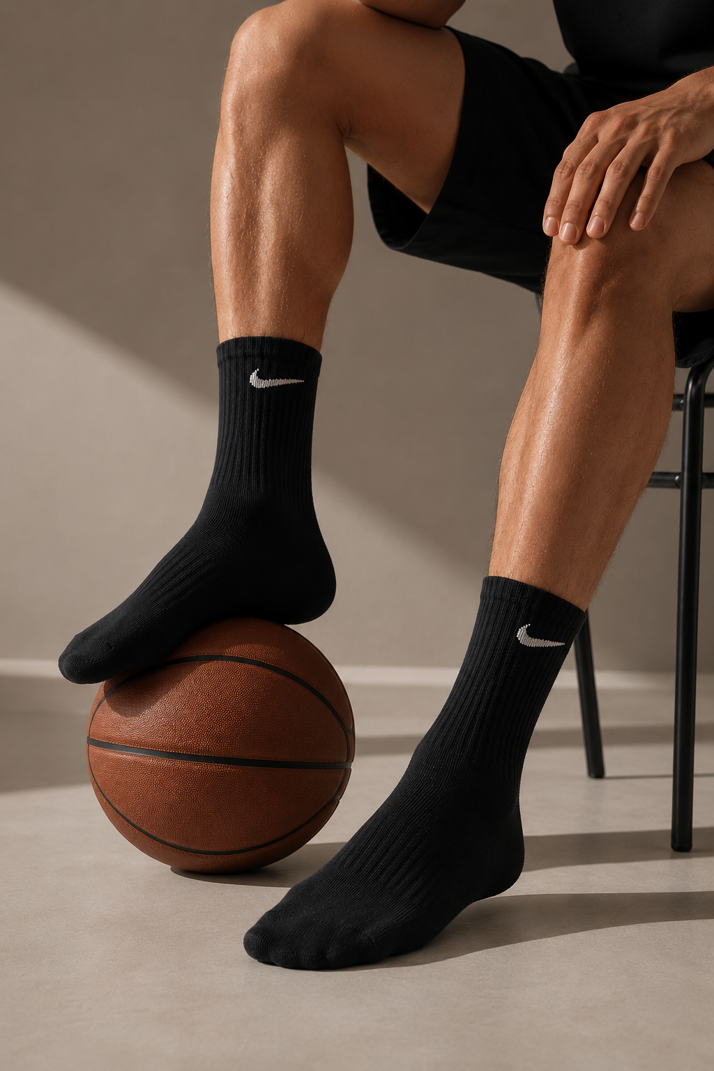 Black crew socks pack of 3 - image 3