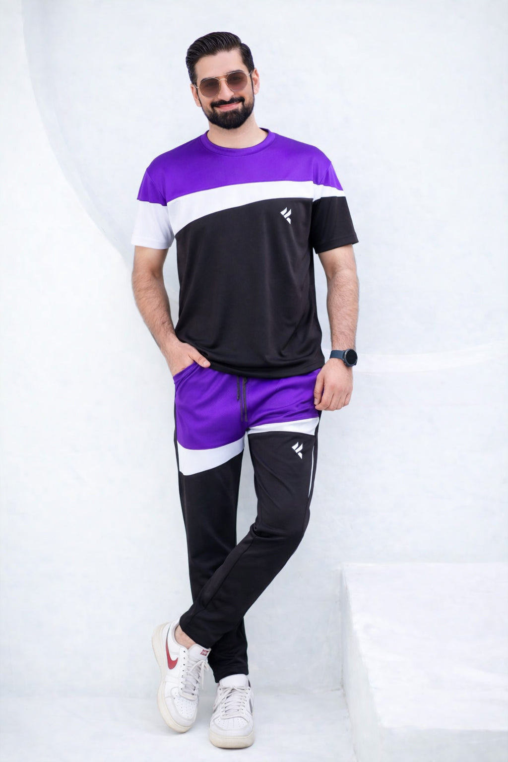 KF Purple White & Black Dri-Fit Tracksuit