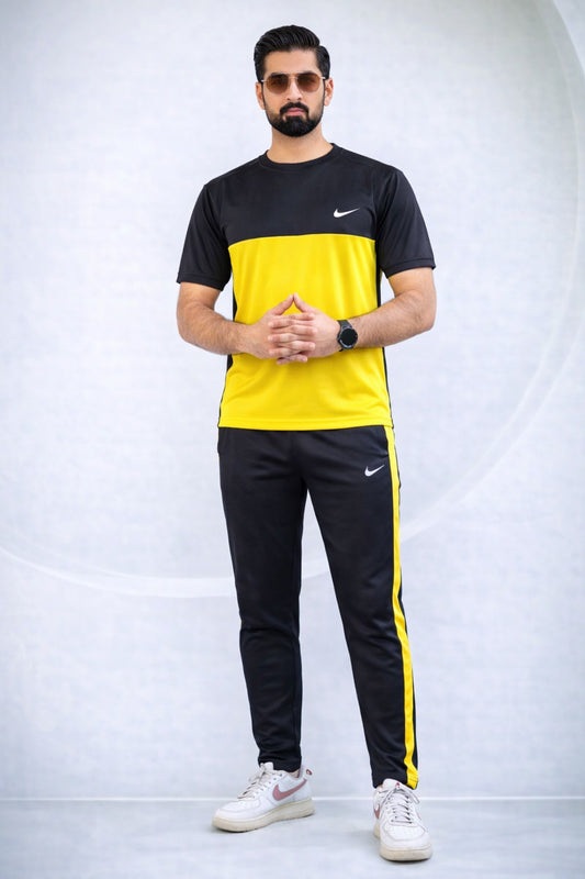 NIK Black & Yellow Dri-Fit Tracksuit